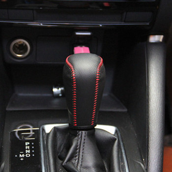Кожен капак на скоростния лост за скоростен лост Копче за превключване на предавките Защитно покритие за Mazda CX-5 CX5 2020-2017 Интериор Аксесоари за кола