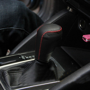 Δερμάτινο κάλυμμα κιβωτίου ταχυτήτων Προστατευτικό κάλυμμα μοχλού αλλαγής ταχυτήτων για Mazda CX-5 CX5 2020-2017 Αξεσουάρ εσωτερικού αυτοκινήτου