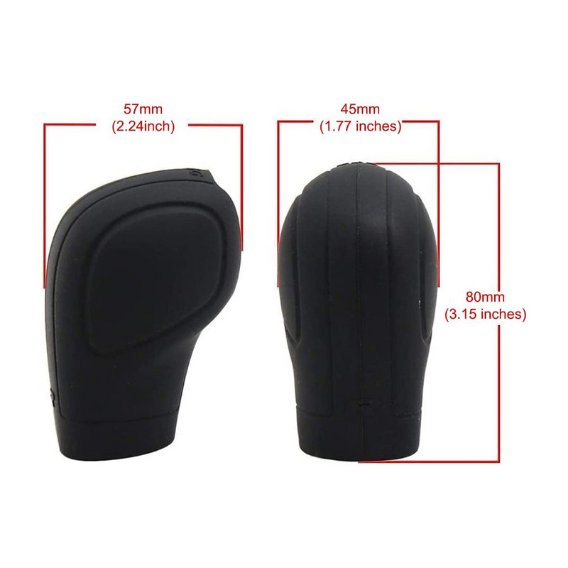 1 vnt. Automobilio pavarų perjungimo rankenėlės dangtelis Minkštas silikoninis neslystantis perjungiklis rankenėlės lazdelė, apsauganti rankena, rankenos dėklas, automobilio salono priedai