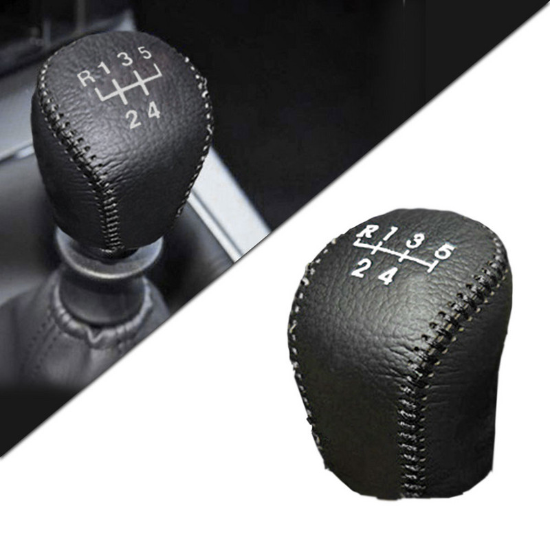 Capac de schimbător de viteze din piele anti-alunecare MT pentru Skoda Octavia 07-13 Superb 09-12 Kodiaq 17-18 Karoq 2018 Maneta schimbător de viteze cu 5 viteze