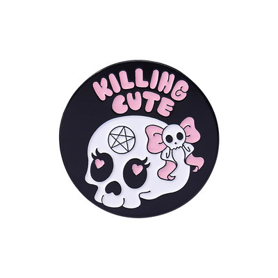 Rózsaszín punk zománctűk Egyedi boszorkánymedve nyelv szellem hívó brossok hajtóka jelvények gótikus Halloween ékszer Ajándék barátoknak