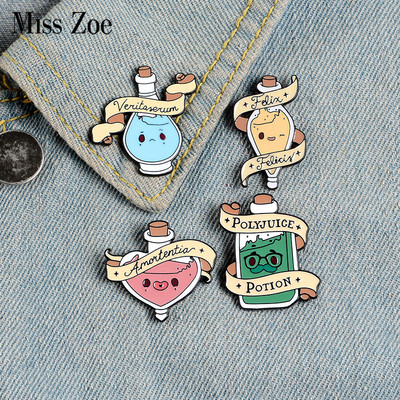 Magic Love Potions Enamel Pins Custom Brooches Lapel Pin Shirt Bag Colorful Badge Jewelry Gift For Lover Girl Friends