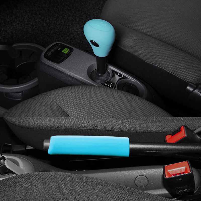 Autós sebességváltó kar védőburkolatú kézifék szilikon burkolatú rögzítőfék Smart Fortwo W451 stílus dekorációs tartozékokhoz