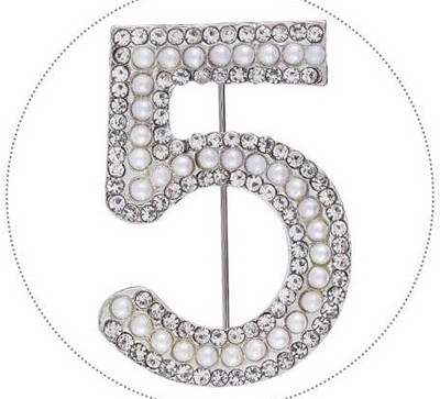 Broșe CC cu flori de perle de modă de lux pentru îmbrăcăminte pentru femei Broșă numărul 5 Cadou pentru prietenă Accesorii pentru bijuterii