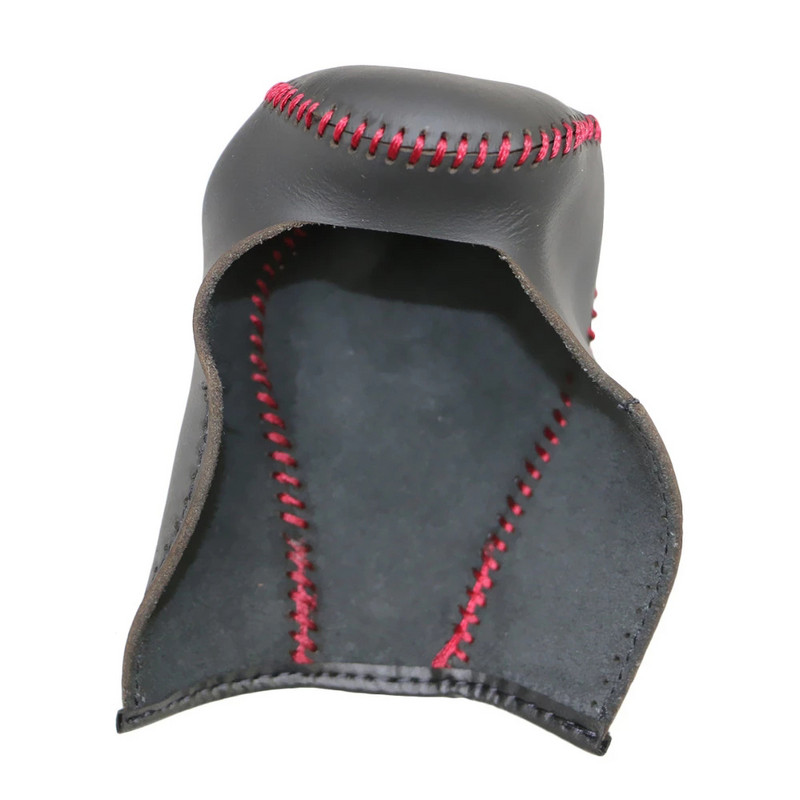 Capace pentru butoanele schimbătorului de viteze de mașină din piele naturală neagră cusute manual pentru Honda Accord 8 Automatic