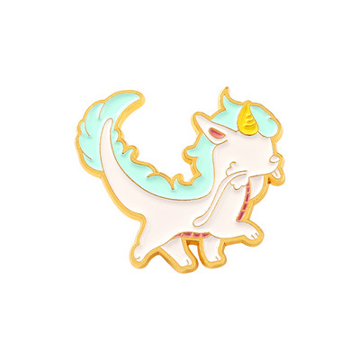 Copilărie Anime Smalț Pin Dragon Haku Chihiro Cărbune Calcifer Jiji Broșă Insigna cu revere Film de desene animate Bijuterii Cadou pentru fani Copii