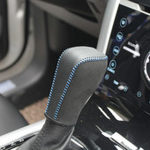 LS AUTO din piele intoarsa si piele naturala maner pentru schimbătorul de viteze cpr capac butonului schimbătorului pentru Ford Edge AT husă pentru accesorii auto ppc cpr pen