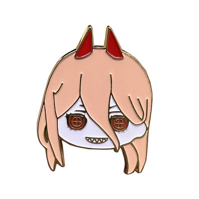 Chainsaw Man Anime Power Denji Ace emailate Insigne Brose pentru femei pentru haine Ace de rever pentru rucsac Bijuterii decorative