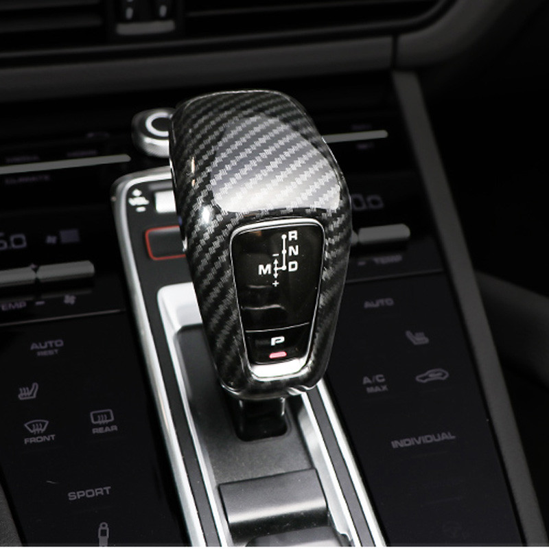 Capul schimbătorului de viteze ABS pentru autovehicul Carcasă de protecție a pârghiei de viteze Cadru decorativ pentru Porsche 2018 New Cayenne Accesorii Interior