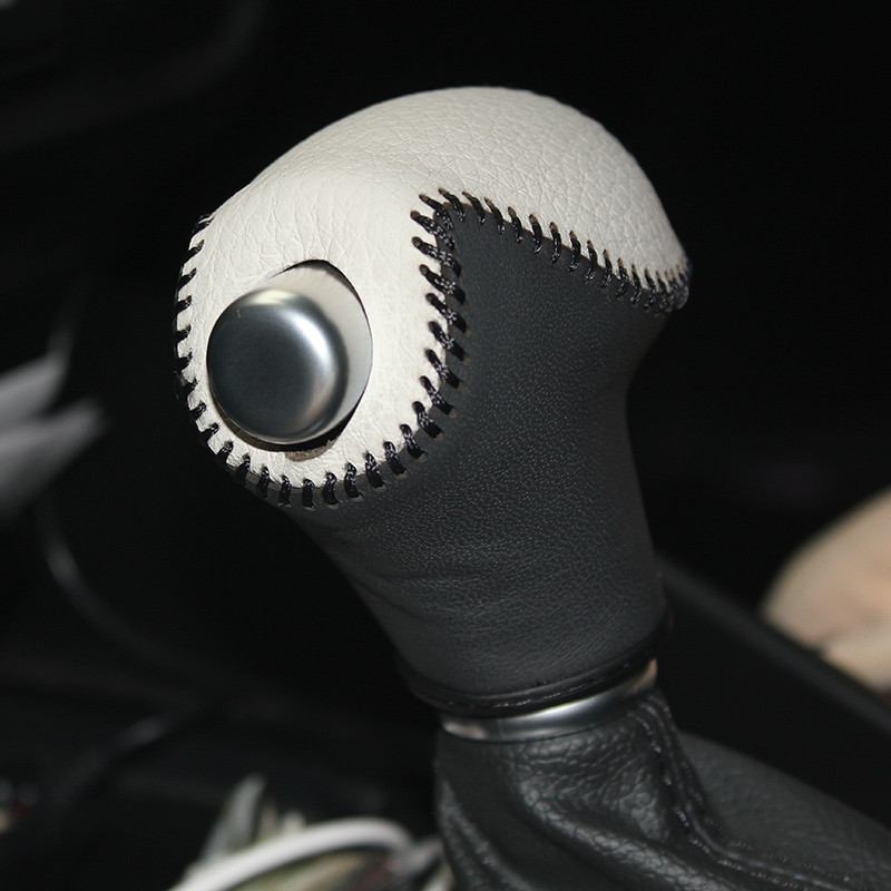 Husă ppc capac pentru buton schimbător din piele Nappa pentru Kia Carens AT husă mașină pe butonul schimbător de viteze din piele naturală stilou cpr