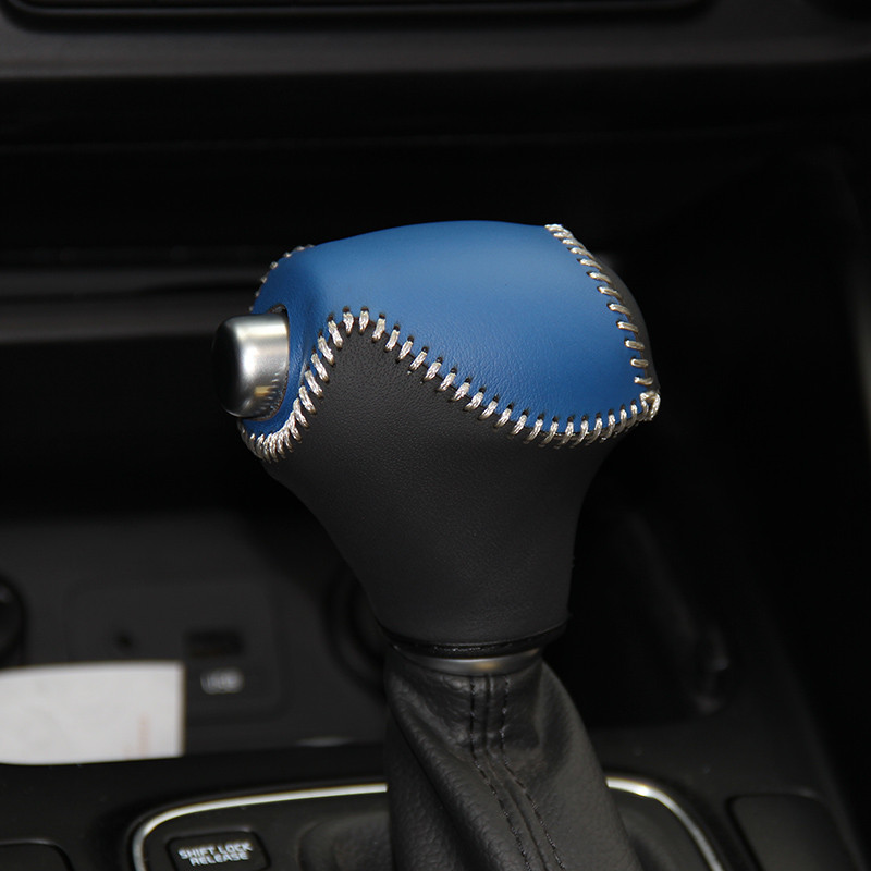 Husă ppc capac pentru buton schimbător din piele Nappa pentru Kia Carens AT husă mașină pe butonul schimbător de viteze din piele naturală stilou cpr