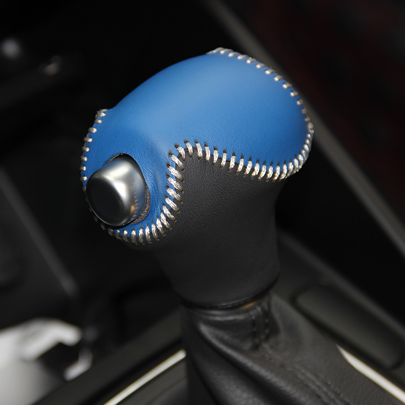 Husă ppc capac pentru buton schimbător din piele Nappa pentru Kia Carens AT husă mașină pe butonul schimbător de viteze din piele naturală stilou cpr