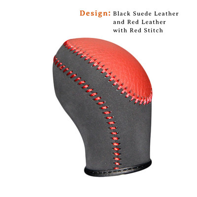 Capac pentru buton de viteză din piele naturală pentru Hyundai Elantra AT Huse de mașină pe butonul de schimbare a vitezei Husa pentru schimbătorul de viteze PPC Guler de schimbare a vitezei