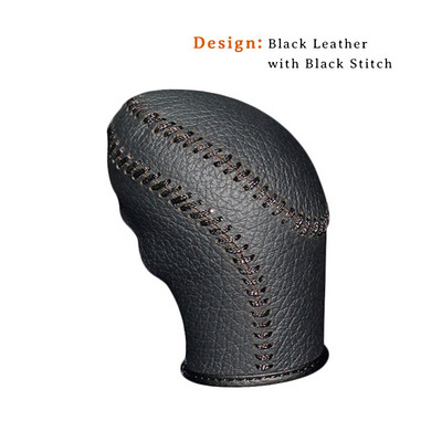 Capac pentru buton de viteză din piele naturală pentru Hyundai Elantra AT Huse de mașină pe butonul de schimbare a vitezei Husa pentru schimbătorul de viteze PPC Guler de schimbare a vitezei