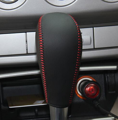 LS AUTO Strat superior din piele naturală mâner schimbător de viteze cpr capac buton schimbător pentru Ford Focus AT Carcasa accesorii auto ppc cpr pen