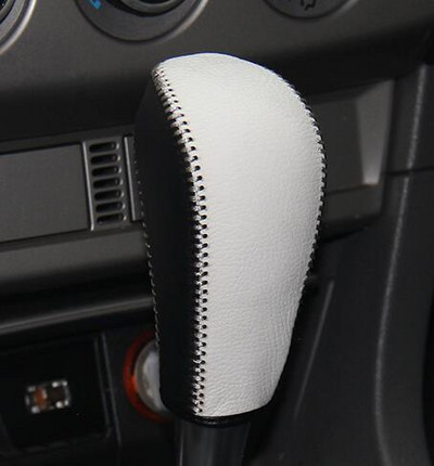LS AUTO Strat superior din piele naturală mâner schimbător de viteze cpr capac buton schimbător pentru Ford Focus AT Carcasa accesorii auto ppc cpr pen