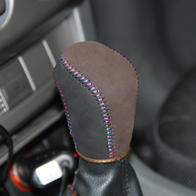 LS AUTO Strat superior din piele naturală mâner schimbător de viteze cpr capac buton schimbător pentru Ford Focus AT Carcasa accesorii auto ppc cpr pen
