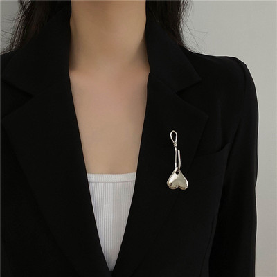 Broșă cu pandantiv cu ciucuri întunecate pentru bărbați și femei, broșe vintage cu strasuri, baroce, punk, stați, gotice, Harajuku, bijuterii de stradă