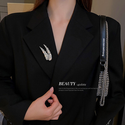 Broșă cu pandantiv cu ciucuri întunecate pentru bărbați și femei, broșe vintage cu strasuri, baroce, punk, stați, gotice, Harajuku, bijuterii de stradă