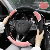 Noul patru anotimpuri universal de desene animate urs ureche pluș zeiță iarnă drăguț mașină husa volan capac ghidon