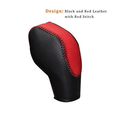 Capac pentru buton de viteză din piele naturală pentru Ford Mondeo 2013 AT Huse pentru mașină pe butonul de schimbare a vitezei Husa pentru schimbătorul de viteze PPC Guler de schimbare a vitezei