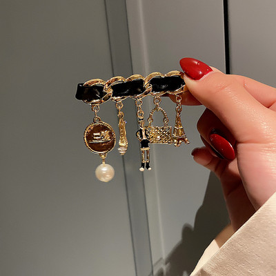 Broșe de lux cu flori de perle CC pentru îmbrăcăminte pentru femei Numărul de modă 5 Accesorii pentru broșe pentru bijuterii Cadou pentru prietena