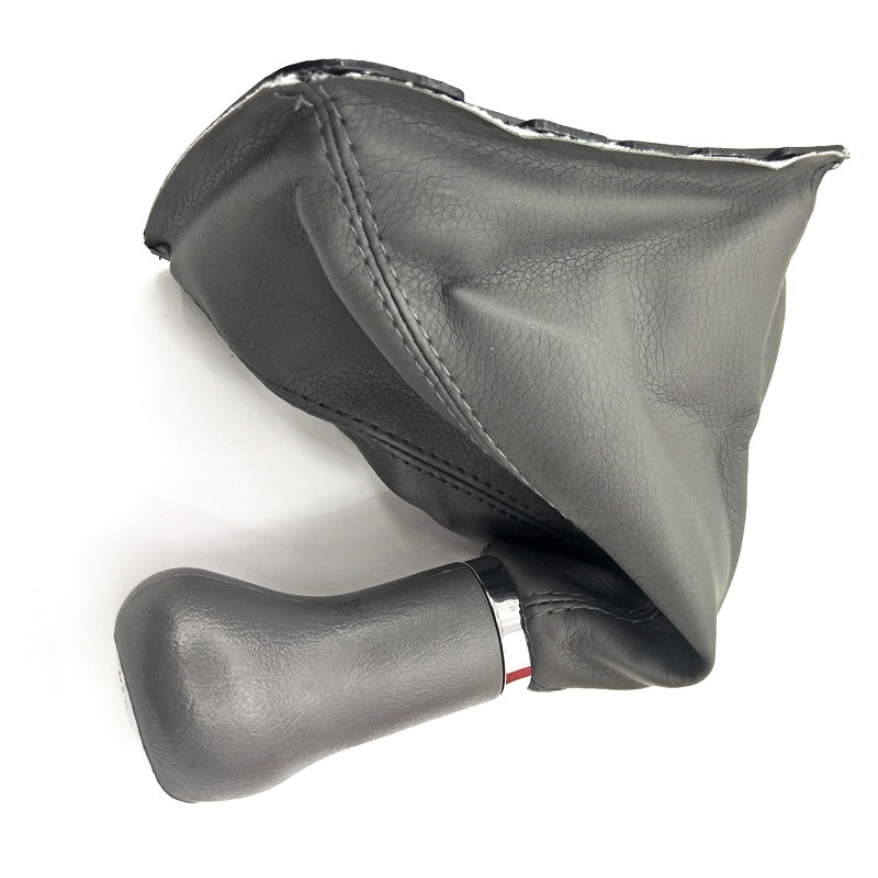 Automobilių aksesuarai 5 greičių perjungimo svirties komplektas, rankinis, dulkių dangtelis, pavarų perjungimo rankenėlė, smėlio spalvos juoda, skirta Chery A5