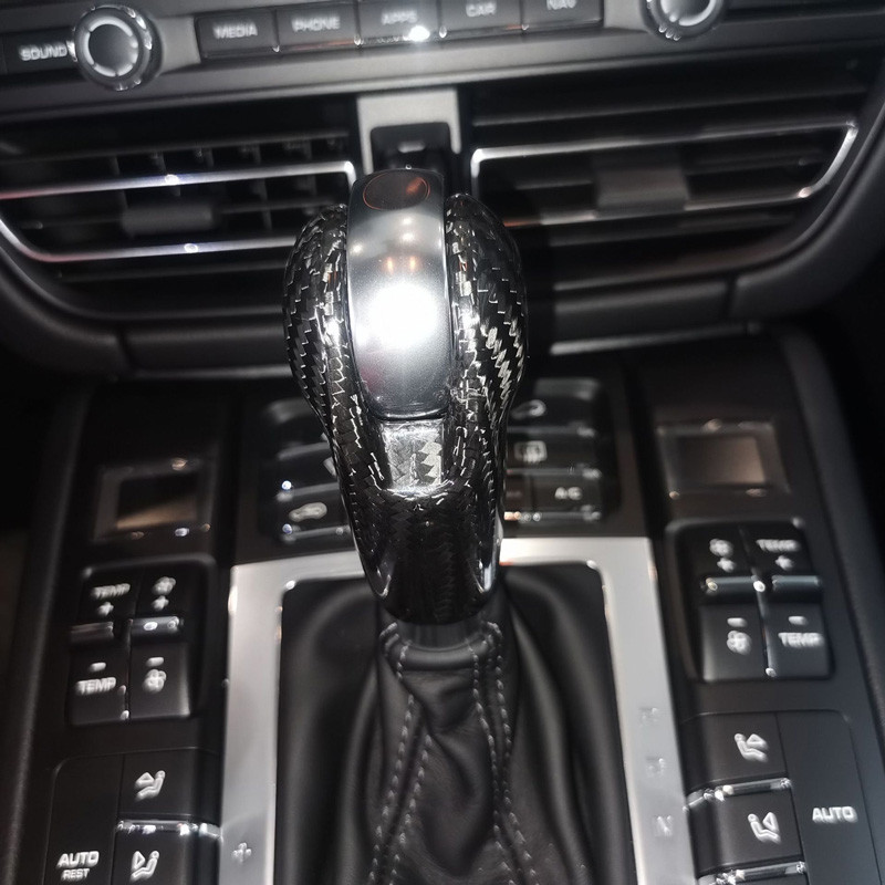 Sebességváltó kar fejformázás Sebességváltó fej dekoratív burkolata Porsche Macan 718 Panamera 911 Boxster Cayman autótartozékok belső térhez