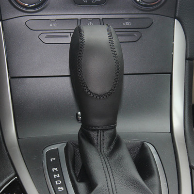 Nappa Odinis pavarų dėžės dangtelis skirtas Ford Mondeo 2013 AT automobilio dangtelis ant pavarų perjungimo rankenėlės Natūralios odos pavarų dėžės rankenėlės dangtelis