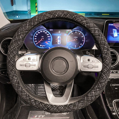 Nouă modă drăguț iarnă de pluș cald anti-alunecare Camelia de desene animate capac pentru volan de mașină