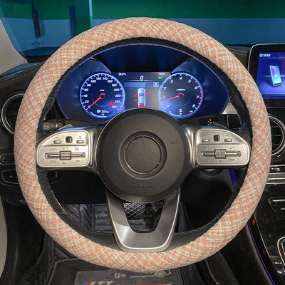 Nouă modă drăguț iarnă de pluș cald anti-alunecare Camelia de desene animate capac pentru volan de mașină