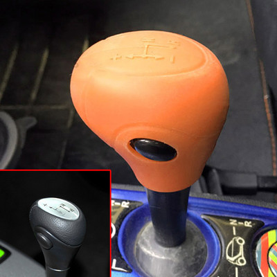 Pentru Benz Smart Fortwo Forfour 2009 -2014 Capac butonului de viteză din silicon Mănușă de schimbare Manșon de piele Husă de protecție Car Styling