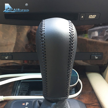 Airspeed δερμάτινο κάλυμμα μοχλού αλλαγής ταχυτήτων αυτοκινήτου Μανίκι χειρόφρενου για BMW E60 E90 X3 X5 Z4 Σειρά 6 Αξεσουάρ Σχεδιασμός αυτοκινήτου
