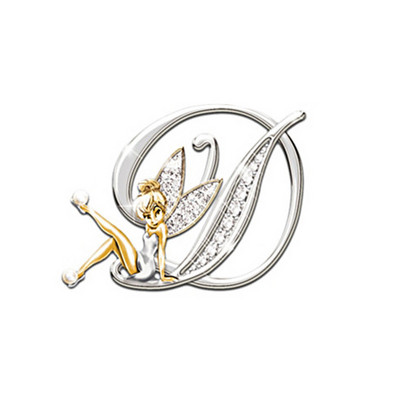 2022 Νέο μεταλλικό κρύσταλλο αγγλικό γράμμα Word καρφίτσα Ξωτικό άγγελος πέτο πουκάμισο πέτο καρφίτσες γιακά καρφίτσες Καρφίτσες για γυναικεία αξεσουάρ