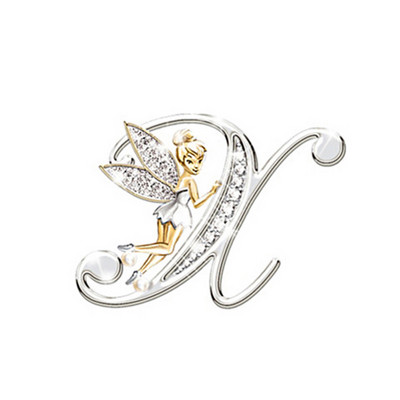 2022 Νέο μεταλλικό κρύσταλλο αγγλικό γράμμα Word καρφίτσα Ξωτικό άγγελος πέτο πουκάμισο πέτο καρφίτσες γιακά καρφίτσες Καρφίτσες για γυναικεία αξεσουάρ