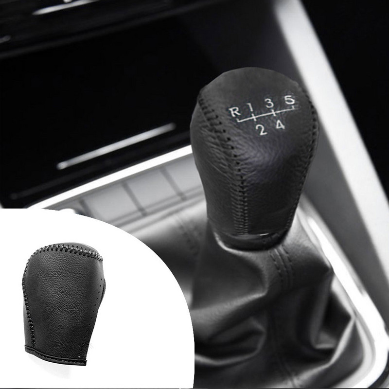 Pentru Chevrolet Cavalier 2019 Aveo 2011 1 bucată din piele PU capac buton schimbător frână de mână Cutie de viteze Decor interior mașină Carcasă buton schimbător
