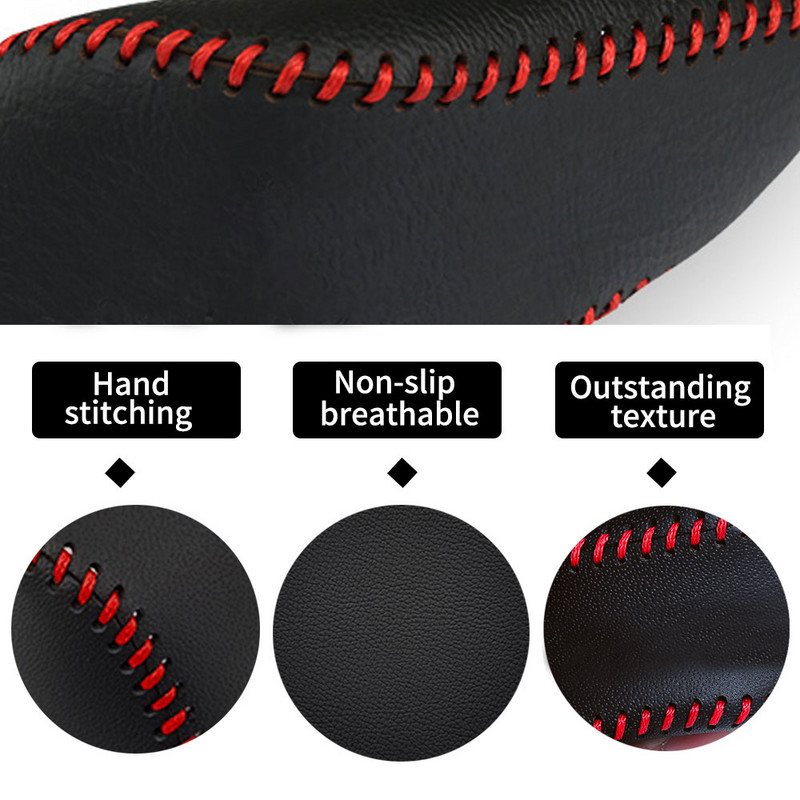 Pentru Chevrolet Cavalier 2019 Aveo 2011 1 bucată din piele PU capac buton schimbător frână de mână Cutie de viteze Decor interior mașină Carcasă buton schimbător