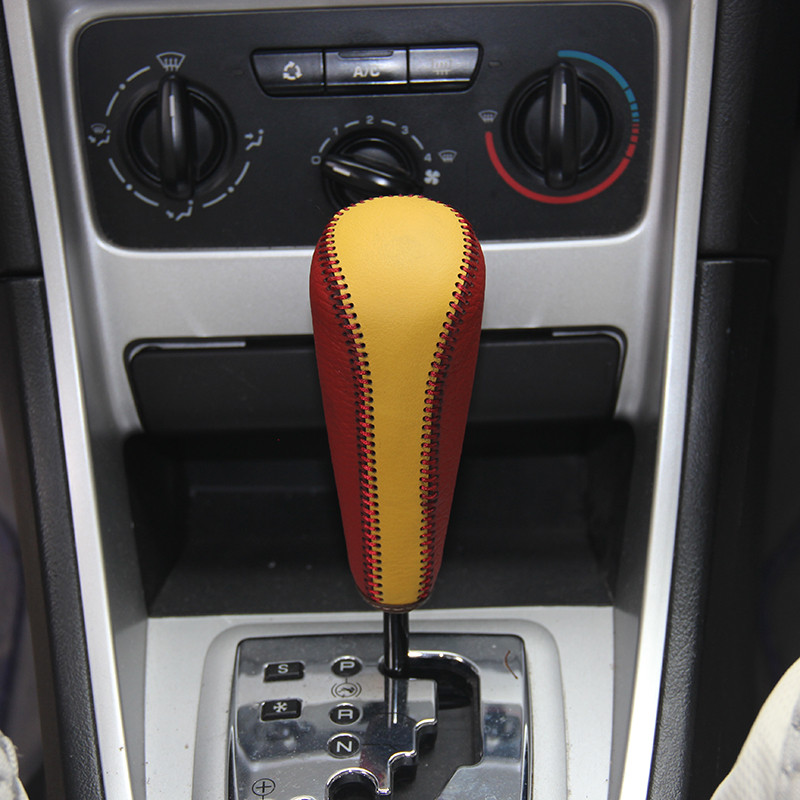Capac butonului schimbătorului de viteze pentru Peugeout 307 AT Accesorii auto Levier Schimb de viteze Piele Nappa autentică