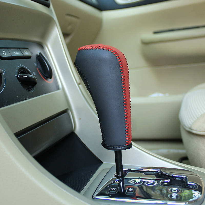 Capac butonului schimbătorului de viteze pentru Peugeout 307 AT Accesorii auto Levier Schimb de viteze Piele Nappa autentică