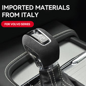 Italia Super Suede Cap de schimbare a treptelor de viteză pentru Volvo S60 S90 XC60 XC90 2015-2021 Accesorii Mâner din flanel Protecție a capului Styling