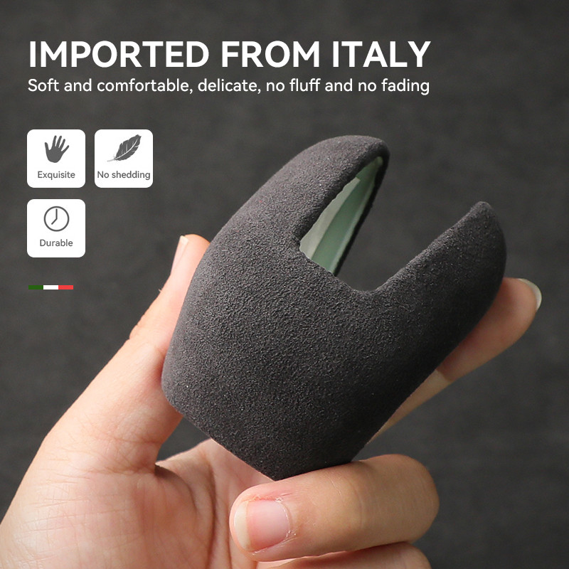 Italija Super Suede Pavarų perjungimo dangtelis, skirtas Volvo S60 S90 XC60 XC90 2015-2021 Priedai Flanelinės rankenos galvos apsaugos stilius