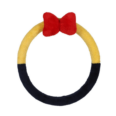 Husă pentru volan Bowknot pentru mașină, iarnă, cu pluș, pentru mâner, fuzzy, femei, fete, accesorii pentru interior auto, huse de direcție