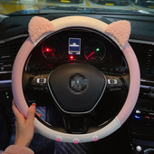 Cat Claw Lovely automobilio vairo dangtis odinis pavasario ir vasaros interjero priedai 38 cm universalūs automobilio priedai