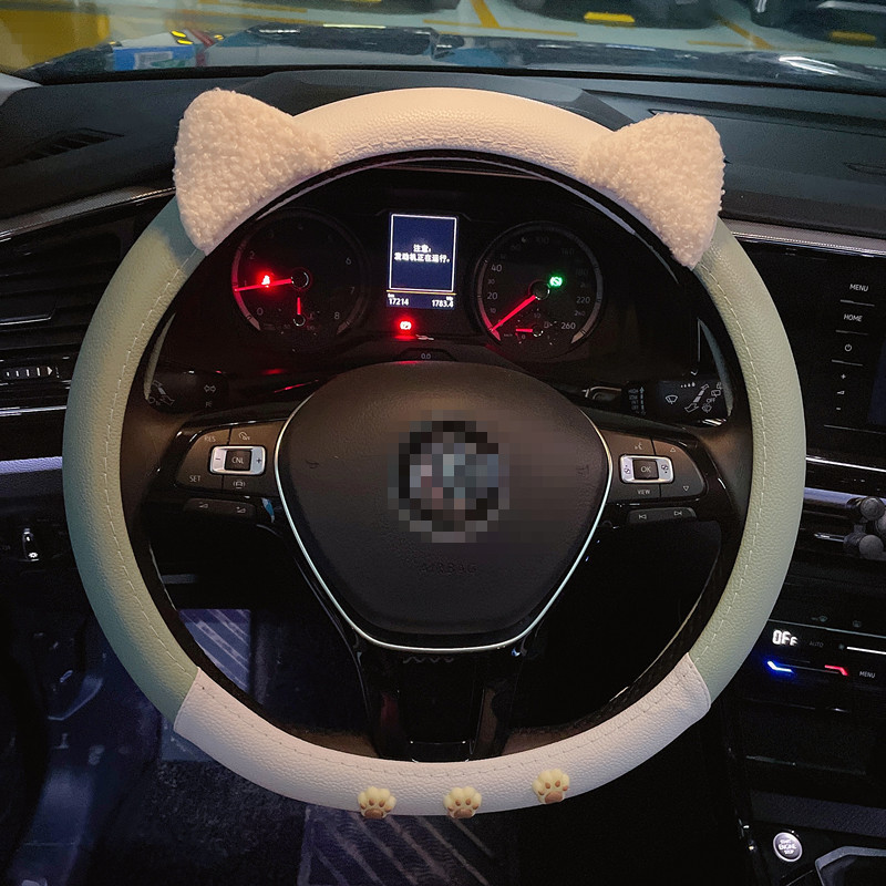 Cat Claw Lovely automobilio vairo dangtis odinis pavasario ir vasaros interjero priedai 38 cm universalūs automobilio priedai