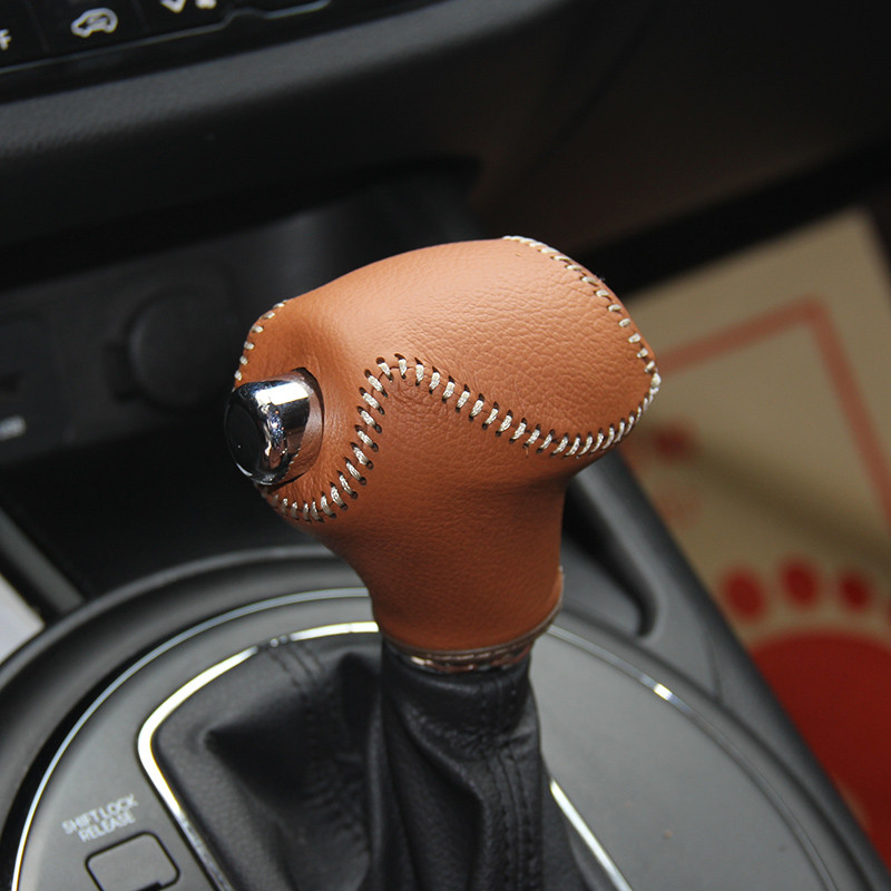 Case ppc Nappa Bőr váltógomb burkolat Kia Sportage AT autóhoz a sebességváltó gombon Természetes bőr váltókar cpr toll