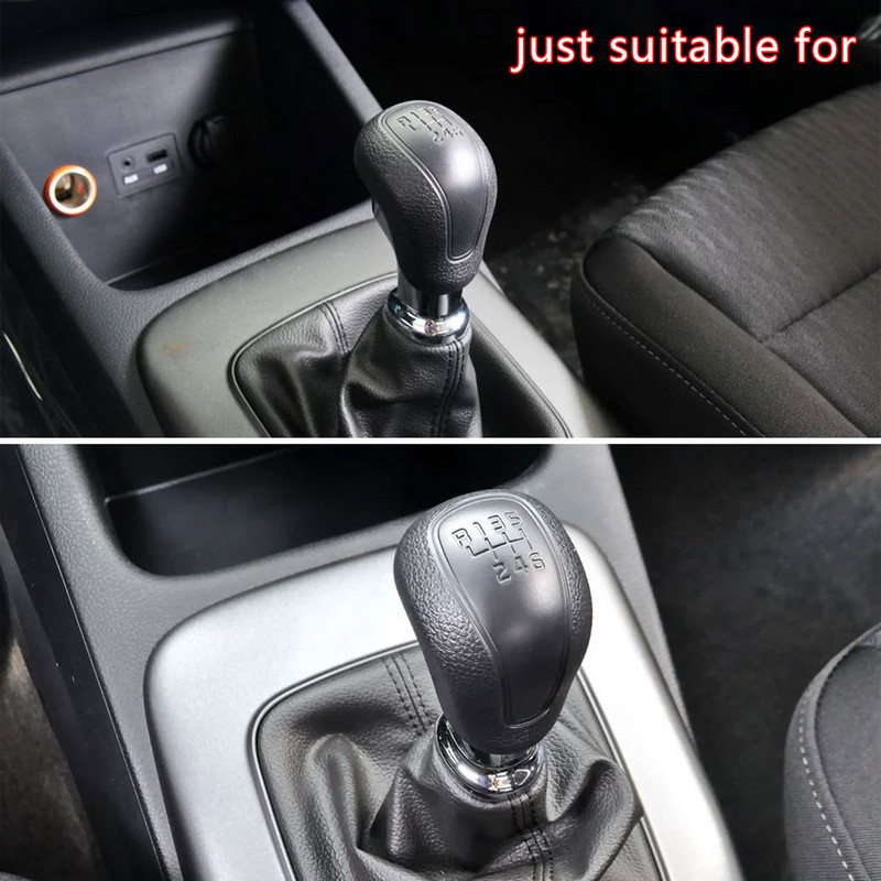 Automobilio pavarų dėžės dangtelis PU oda, skirta pasirinktinei 6 pavarai MT pavarų perjungimo rankenėlės dangtelio pavarų perjungimo svirtis