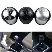 Cromat, negru, 5 viteze, buton schimbător de viteze, manetă, cap schimbător pentru Kia Forte Soul Touring I30 Hyundai Elantra 2008 2009 2010 2011-2016