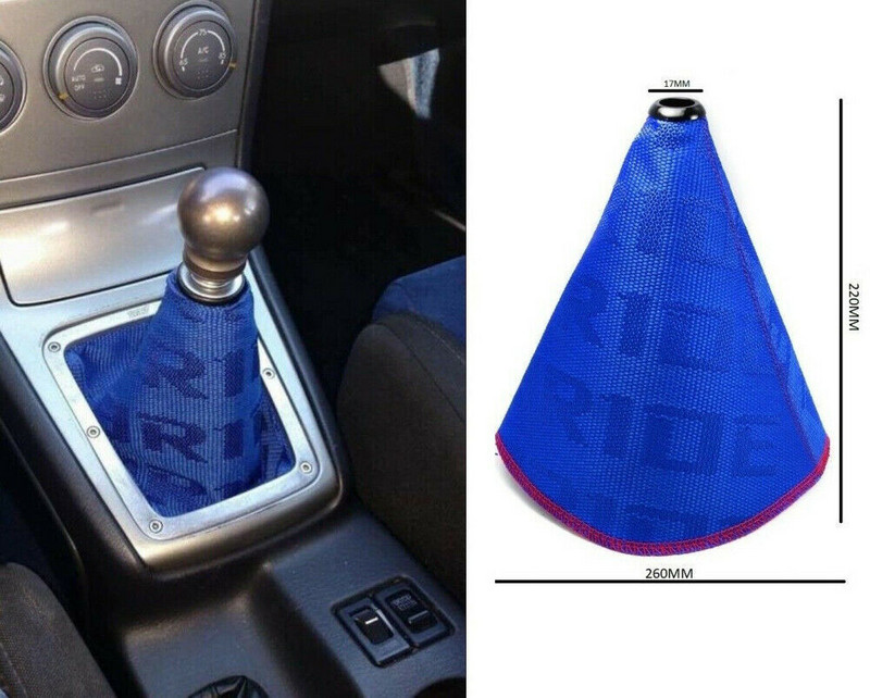 JDM Style Bride Canvas automobilio pavarų perjungimo galvutė Universali pavarų perjungimo svirties rankenėlės bagažinės dangtis