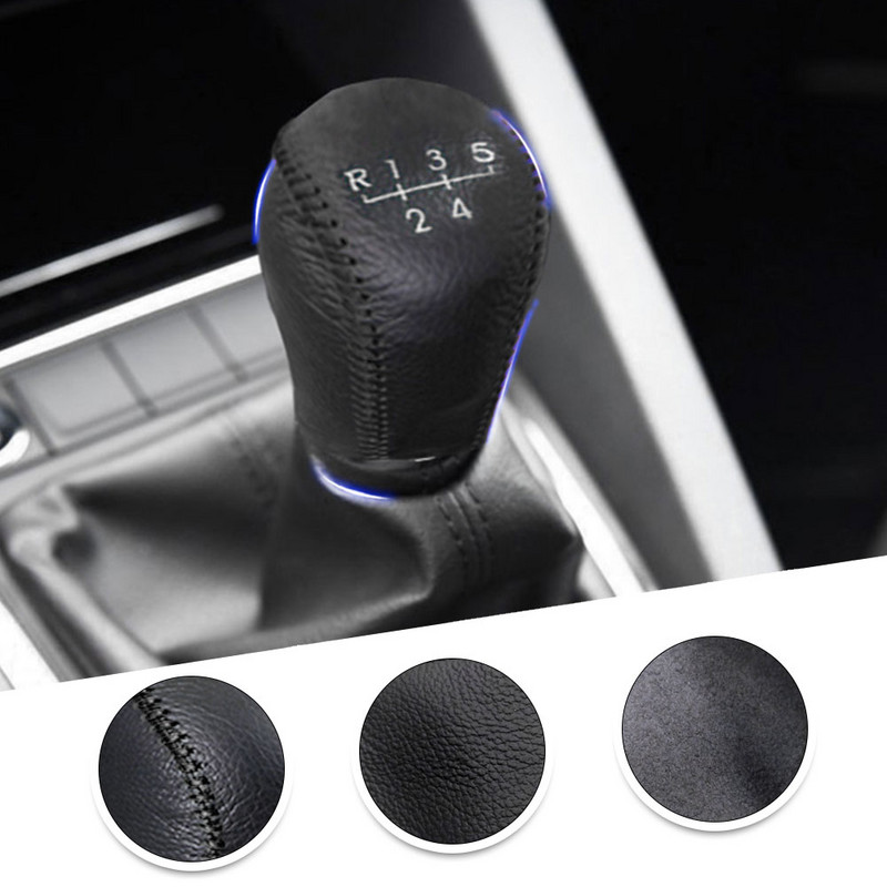Capac de schimbător de viteze din piele MT pentru Skoda Octavia 14-18 Rapid Spaceback 14-18 Superb 13-15 Yeti 14-18 Schimbător manual cu 5 viteze