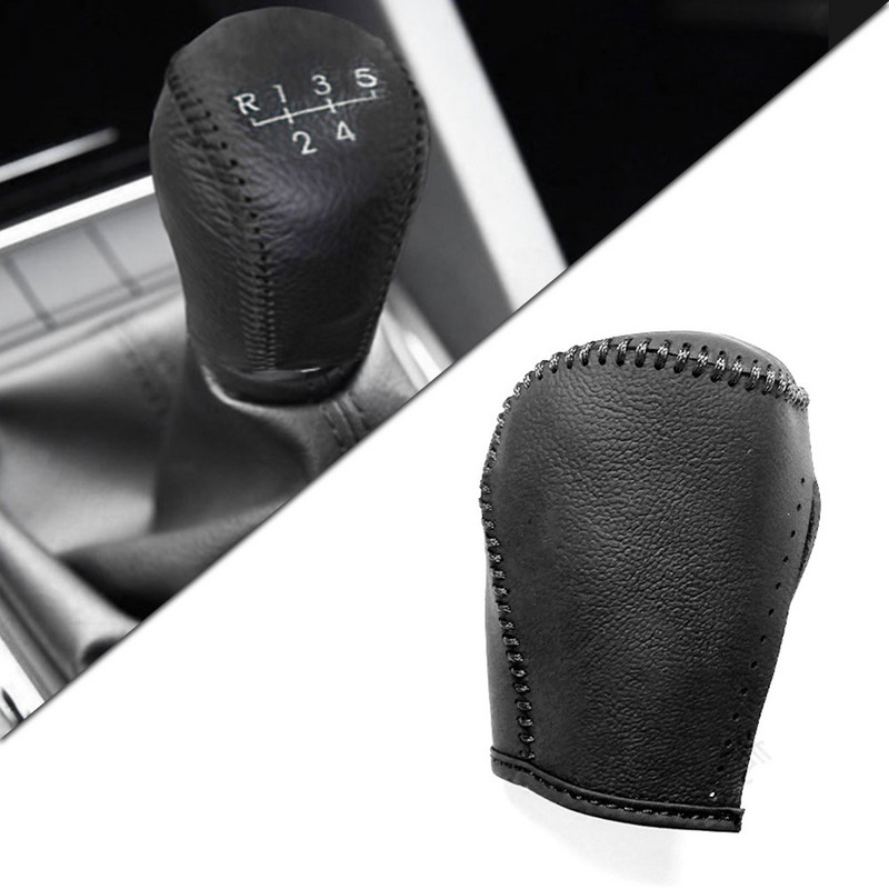 Capac de schimbător de viteze din piele MT pentru Skoda Octavia 14-18 Rapid Spaceback 14-18 Superb 13-15 Yeti 14-18 Schimbător manual cu 5 viteze